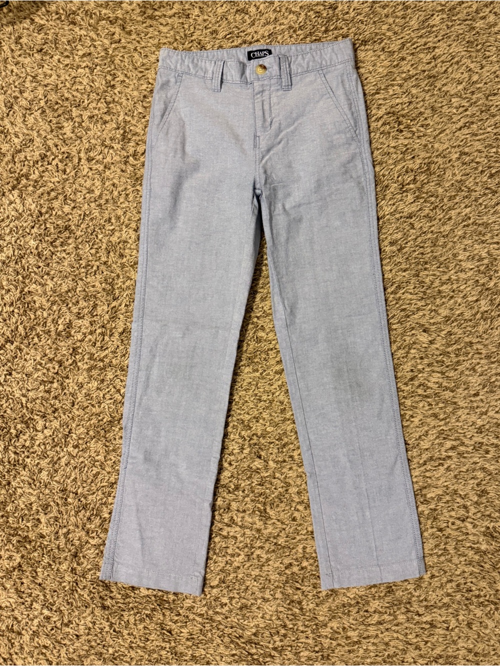 Chaps Light Blue Straight Leg Casual Pants